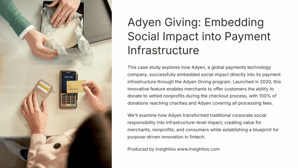 Hands using a payment terminal with an approved screen, symbolizing embedded donation flows at checkout