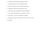 Contents showing sections on Adyen’s model, donation mechanisms, metrics, and nonprofit partnerships