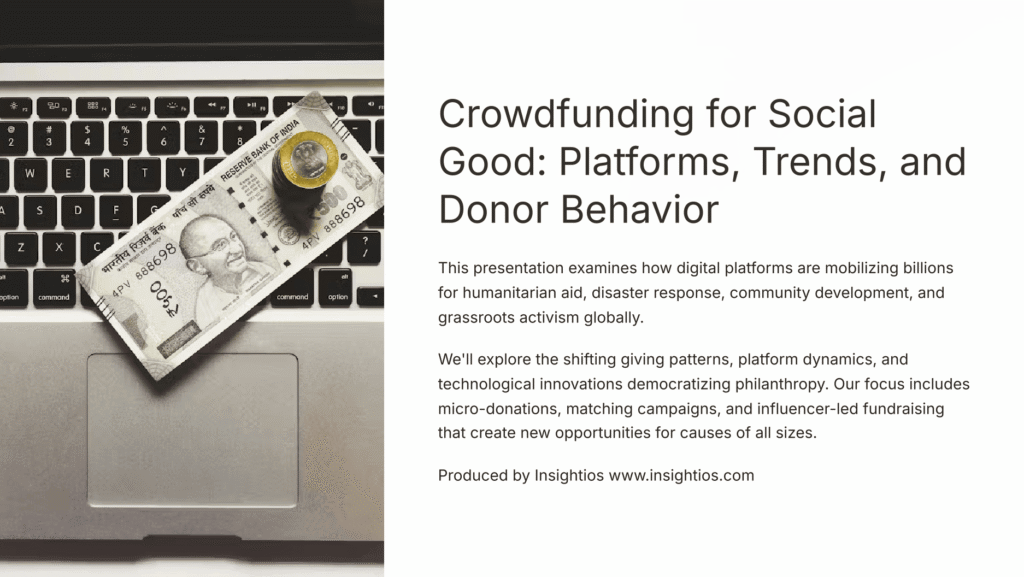 Indian currency on a laptop keyboard, symbolizing global digital philanthropy and donor behavior