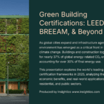 Vertical gardens on modern buildings symbolizing LEED and BREEAM projects
