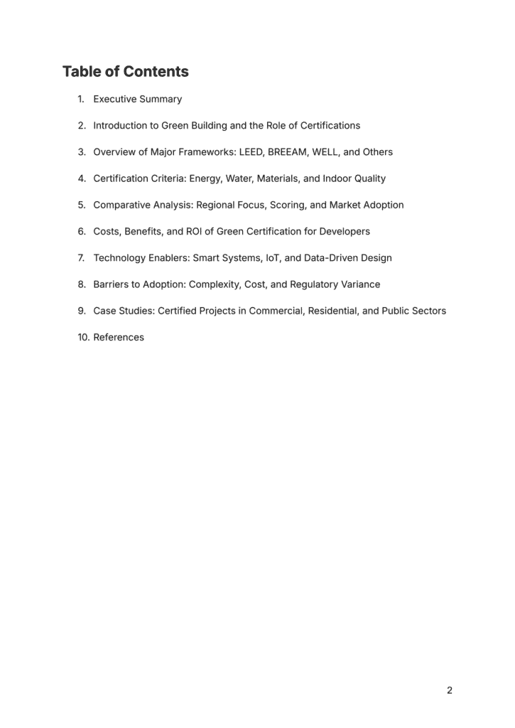 Frameworks, ROI, smart tech, barriers, and green construction case studies