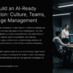 Table of contents from AI-ready organization report outlining culture building, team development, and change strategies
