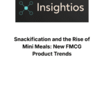 Insightios report cover on snackification trends and the rise of mini meals in the FMCG industry
